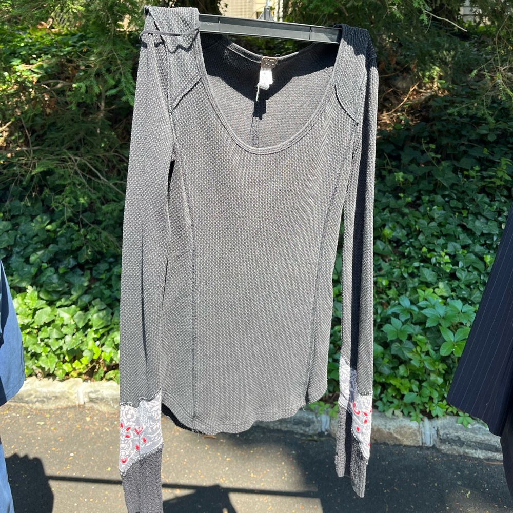 Free People Black Long Sleeve